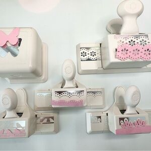 Decorative Craft MS Punches- Silver and White